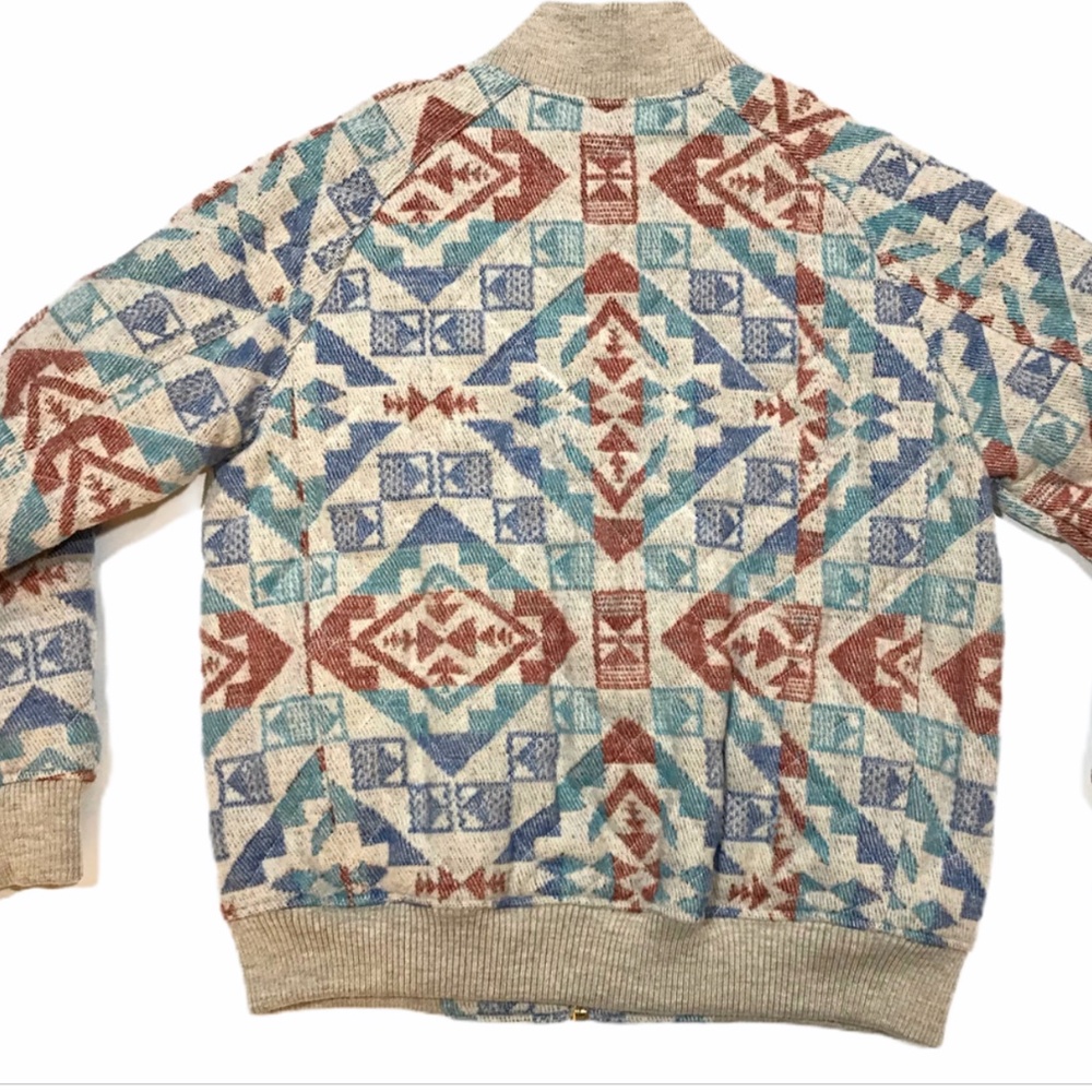 Eddie Bauer x Ilaria Urbinati Limited Womens Wool Aztec Bomber Jacket Size M